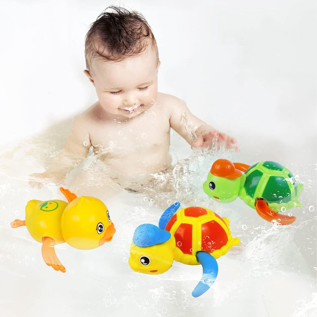 Wind-Up Swimming Animal Bath Toys